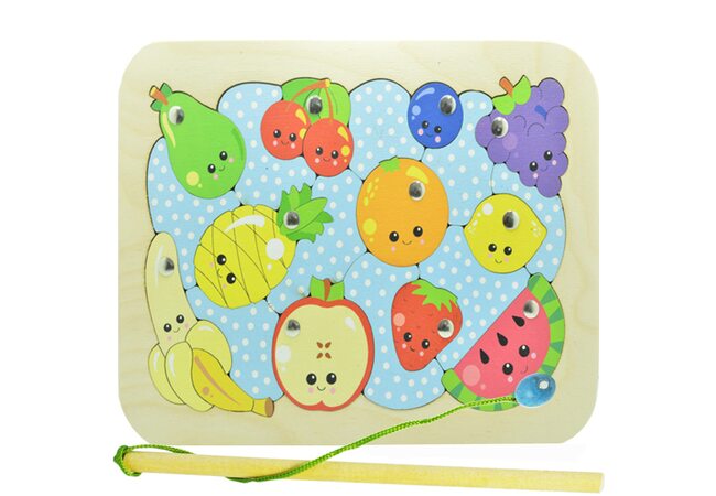 «Фрукти-ягоди», мозаїка + рибалка, 20 дет. (blue)