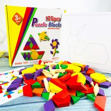 Геометрические пазлы, 125 дет.