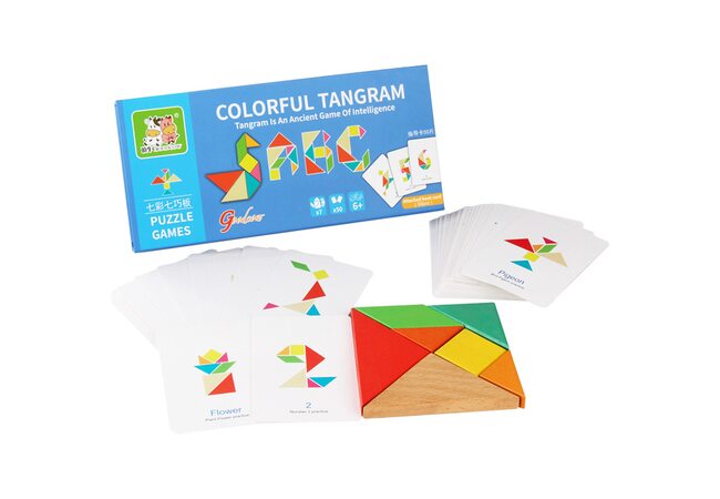 Головоломка «Танграм», 50 карточек.
