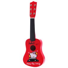 Гитара 6 струн «Kitty». Малиновая.