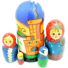 Матрешка «Гуси-Лебеди» 5 в 1