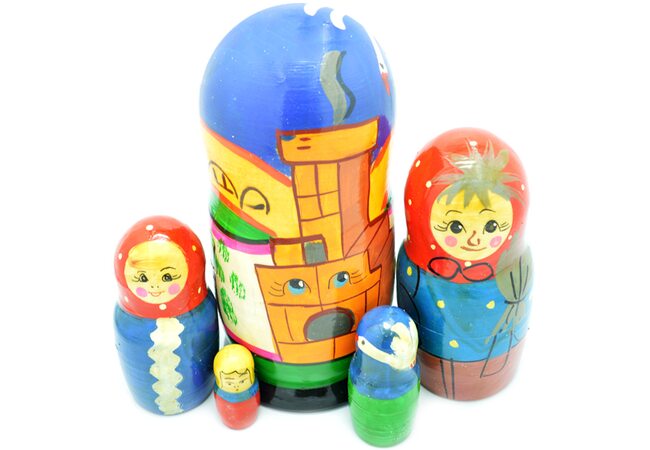 Матрешка «Гуси-Лебеди» 5 в 1