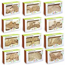 Серия объемных пазлов в рамке от ТМ «Игротеко» - собери и разрисуй.