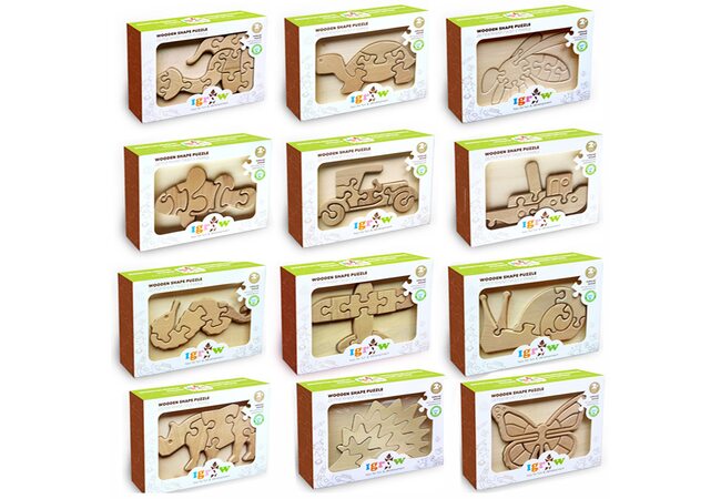 Серия объемных пазлов в рамке от ТМ «Игротеко» - собери и разрисуй.