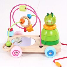 Каталка-лабиринт-пирамидка (зелёная)