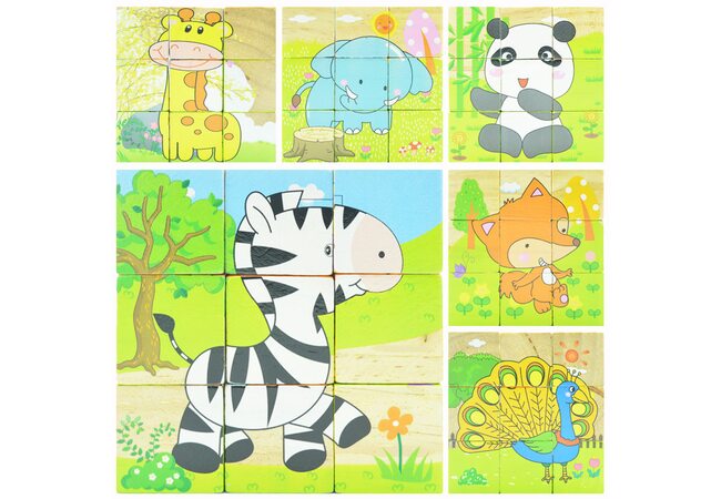 Кубики «Тварини №1», 9 шт.