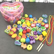 Шнуровка фрукты-животные в чемодане