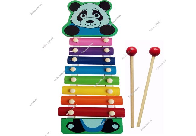 Ксилофон «Панда» цветной