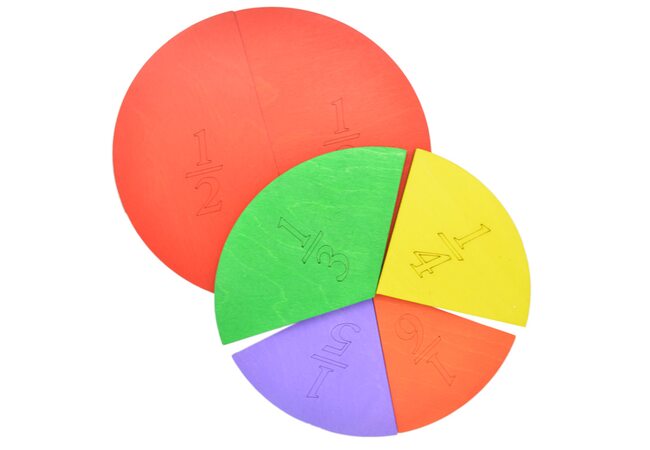 Магнитная дидактическая игра «Дроби 1/2-1/6»