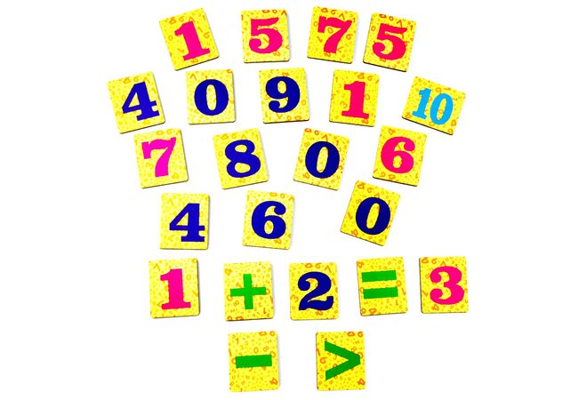 Магнитный набор «Цифры». Цветной.