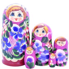 Матрешка 5 в 1 «Девицы-красавицы»