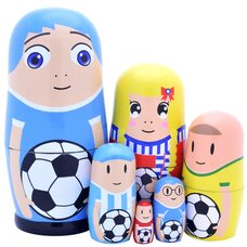 Матрешка «Футбольная команда», 5 в 1