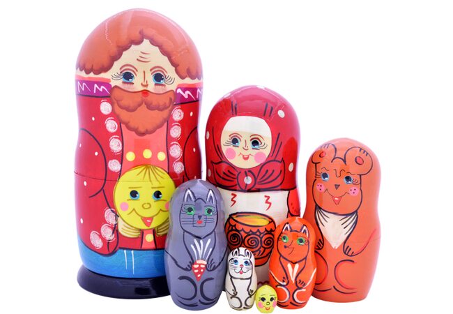 Матрешка Колобок 7 в 1