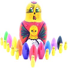 Матрешка «Курица наседка»