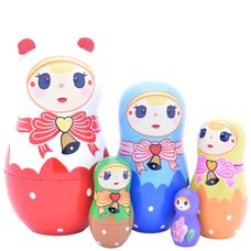 Деревянная матрешка «Малышки» 5 в 1