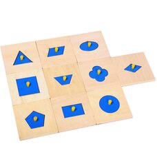 Набор вкладышей Монтессори «Геофигуры»