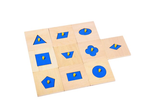 Набор вкладышей Монтессори «Геофигуры»