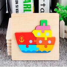 Объемный мини-пазл «Корабль», 7 дет.