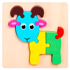 Объемный мини-пазл «Козочка», 8 дет.