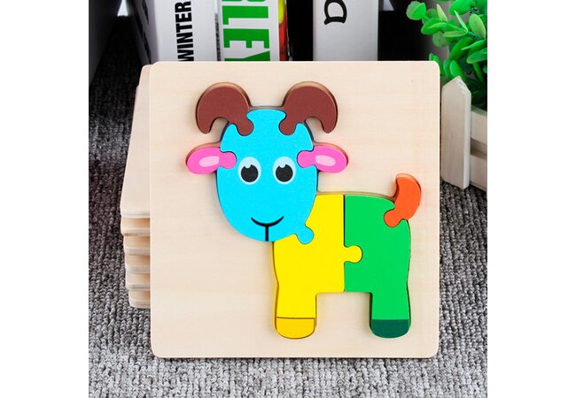 Объемный мини-пазл «Козочка», 8 дет.