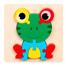 Объемный мини-пазл «Лягушонок», 7 дет.