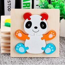 Объемный мини-пазл «Панда», 8 дет.