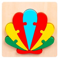 Объемный мини-пазл «Ракушка», 8 дет.