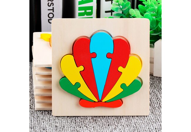 Объемный мини-пазл «Ракушка», 8 дет.