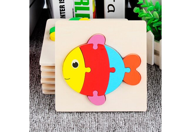 Объемный мини-пазл «Рыбка», 6 дет.