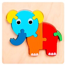 Объемный мини-пазл «Слоненок», 7 дет.