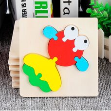 Объемный мини-пазл «Кальмар», 7 дет.