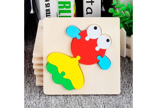 Объемный мини-пазл «Кальмар», 7 дет.