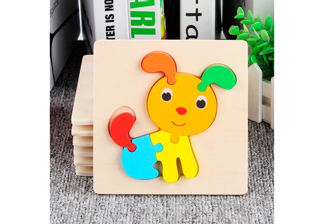 Об'ємний мініпазл «Песик», 6 дет.