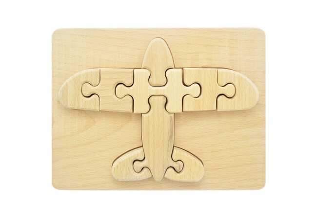 Объемный пазл в рамке «Самолет», 9 дет.