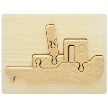 Объемный пазл в рамке «Корабль», 6 дет.