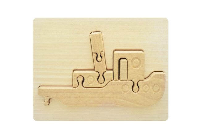 Объемный пазл в рамке «Корабль», 6 дет.