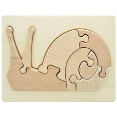 Объемный пазл в рамке «Улитка», 7 дет.