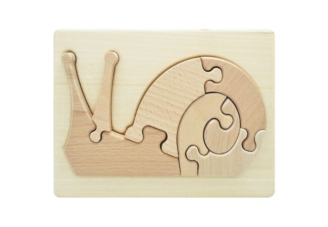 Объемный пазл в рамке «Улитка», 7 дет.