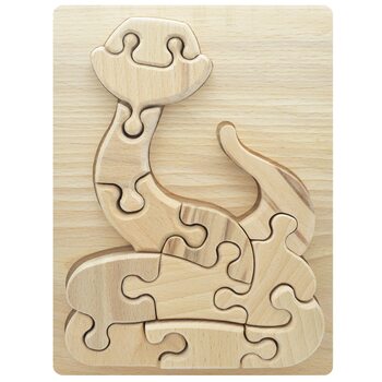 Объемный пазл в рамке «Змейка», 12 дет.