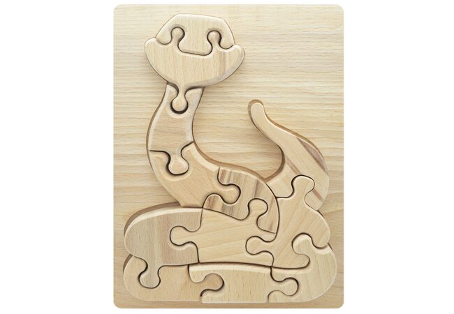 Объемный пазл в рамке «Змейка», 12 дет.