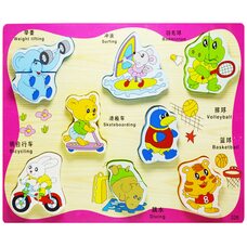 Объемный вкладыш-пазл «Виды спорта»