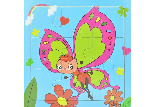 Пазл «Метелик розовокрилий», 9 дет.