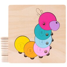 Пазл «Гусеничка» 7 дет.