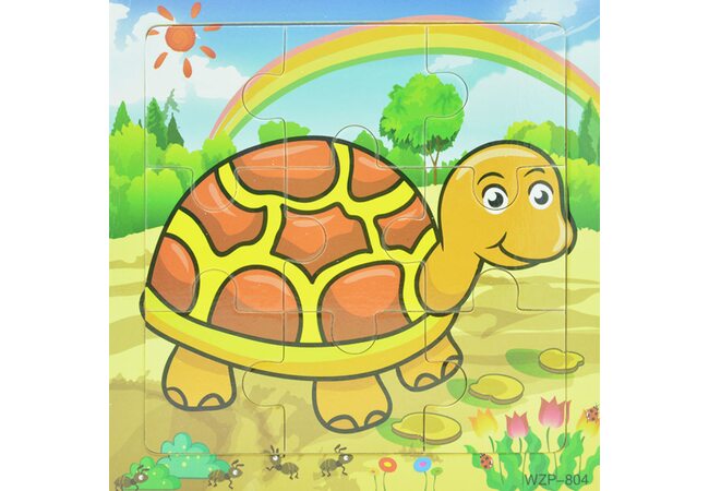 Пазл «Коричневая черепаха», 9 дет.