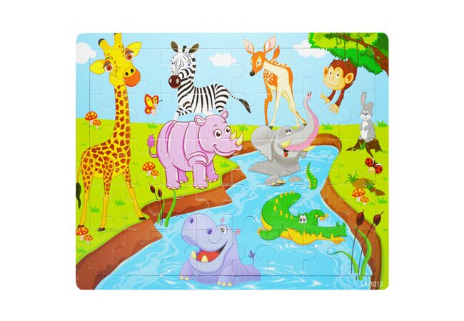 Пазл «Кто живет в Африке?», 40 дет.