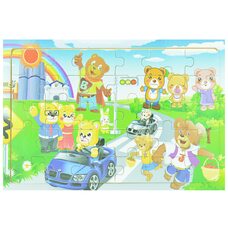 Пазл «Медвежьи гонки», 30 дет.