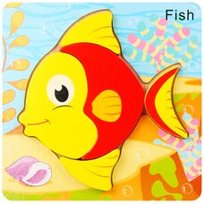 Пазл «Морская рыбка», 4 дет.