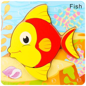 Пазл «Морская рыбка», 4 дет.