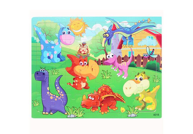 Пазл «Мульти-Динозаврики», 40 деталей
