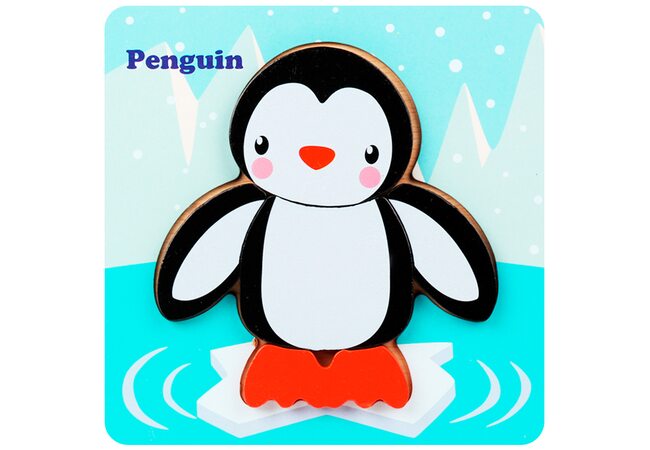 Вкладыш-пазл объемный «Пингвиненок ЛОЛО», 4 дет.